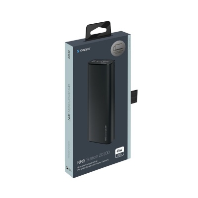 Аккумулятор внешний Deppa NRG Station 2 USB 20 100 mA черный